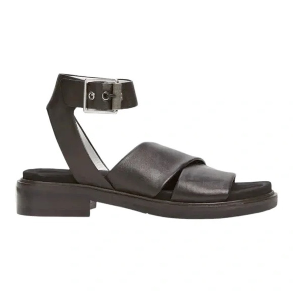 NEW Rag & Bone Slayton Sandal Black Leather Minimalist Luxury Shoes